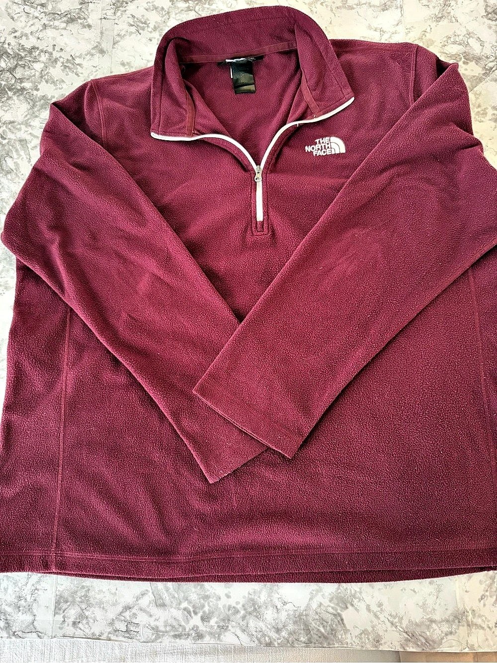 The North Face Men's TKA 100 Glacier 1/4 Zip Fleece Pullover Purple